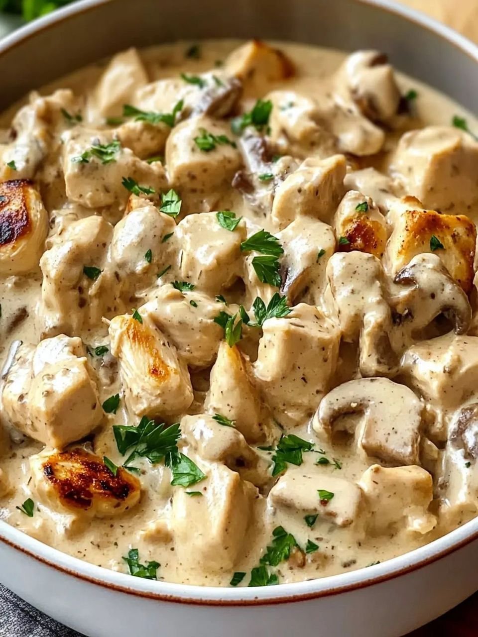 chicken or beef strognoff